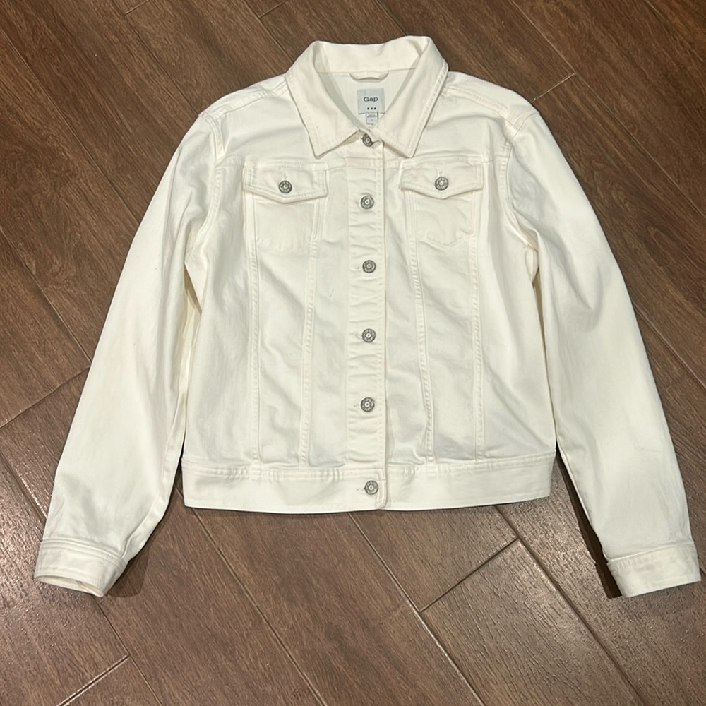GAP Factory Women’s White Denim Jacket